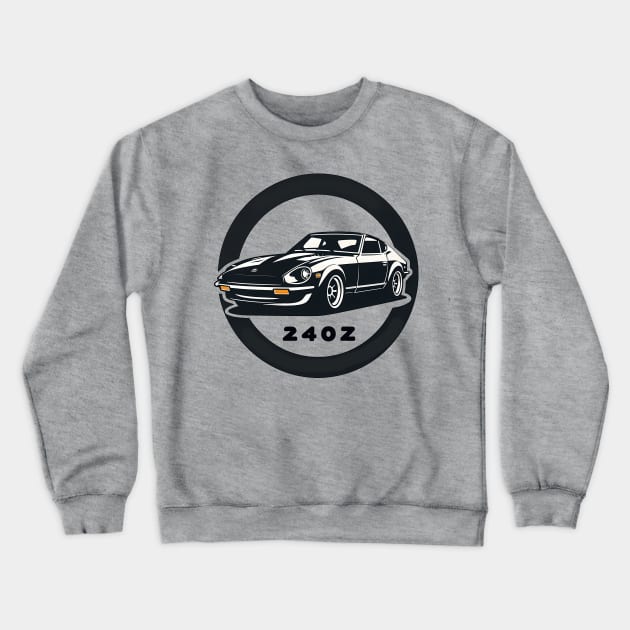 Nissan 240z Crewneck Sweatshirt by TaevasDesign